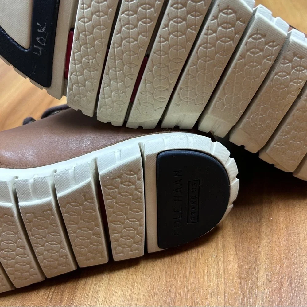 Cole Haan Men’s‎ Brown and White Hiking Boots Fall,Waterproof Size 9M
